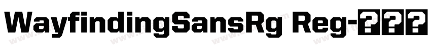 WayfindingSansRg Reg字体转换
